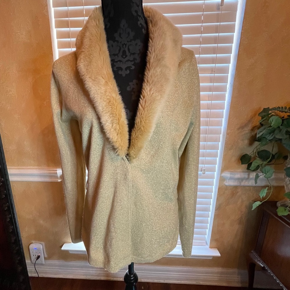 Gold MetallicThread Sweater